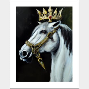 Horse with Crown Posters and Art